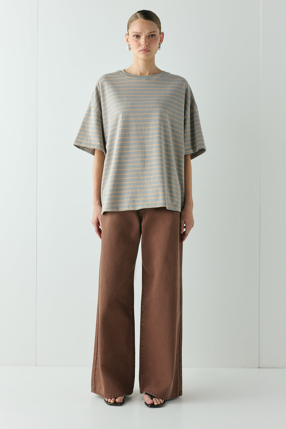 Willow Tee Apricot Stripe
