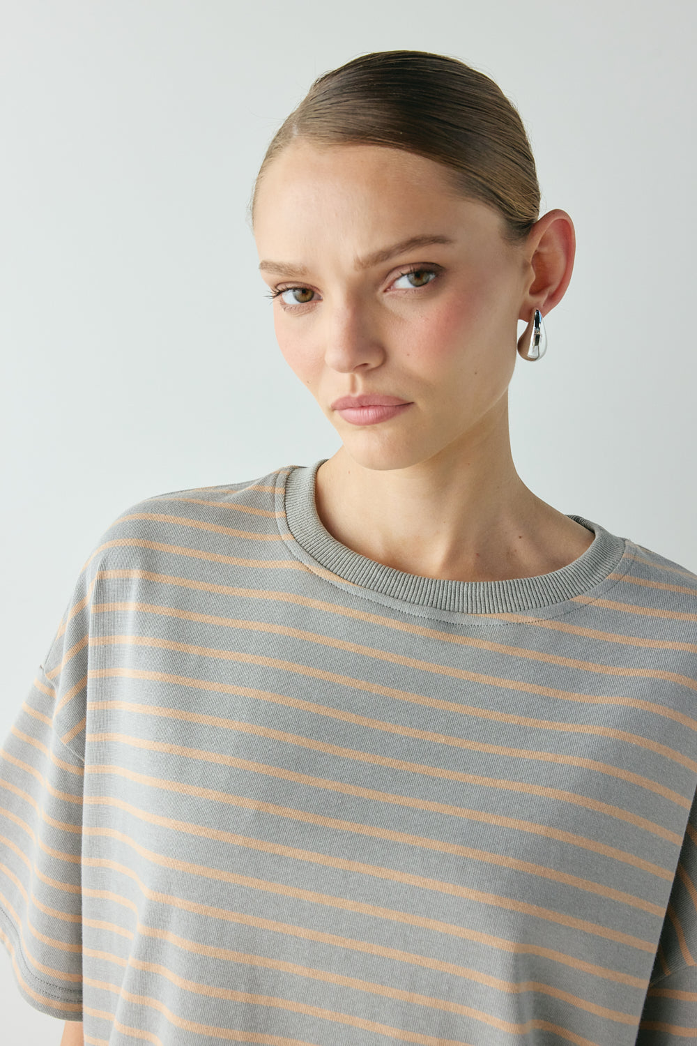 Willow Tee Apricot Stripe