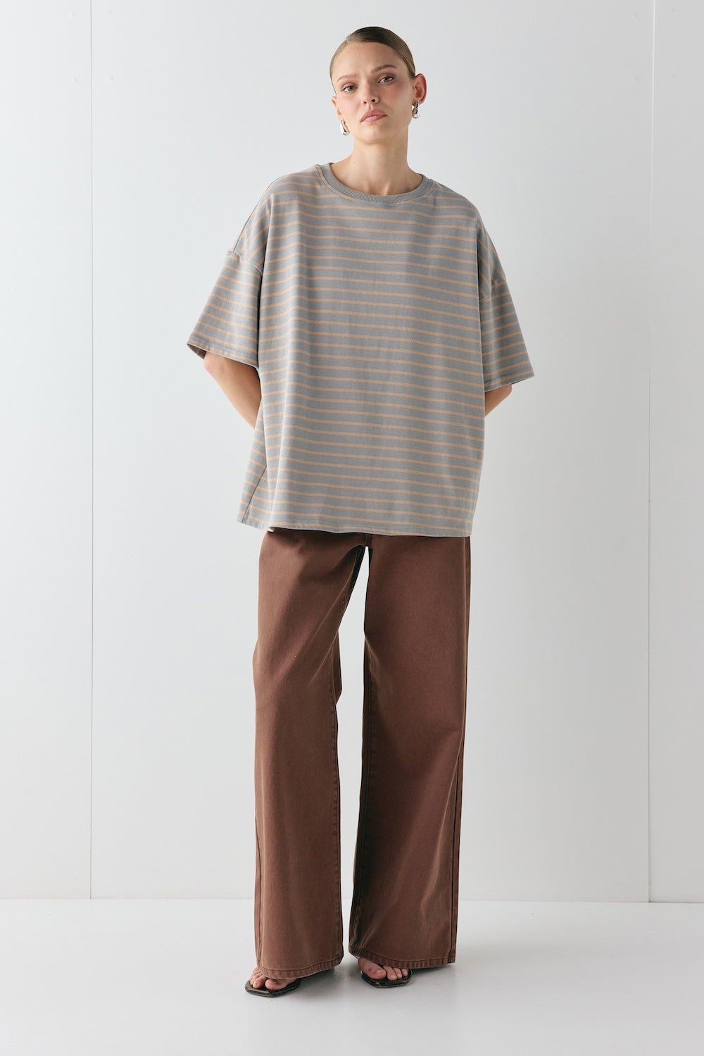 Willow Tee Apricot Stripe