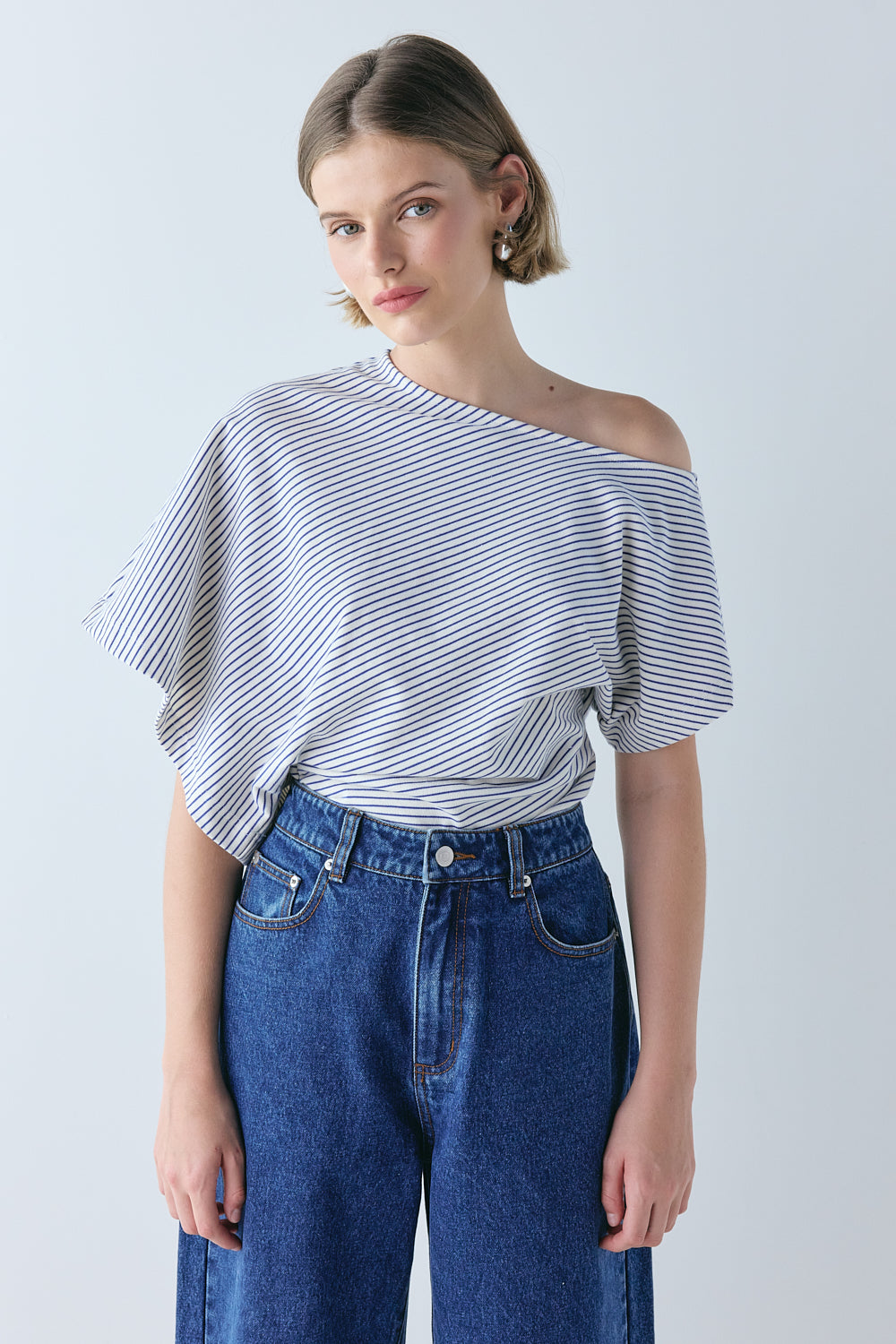 Liv Top Cobalt Stripe