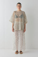Arden Sequin Top Cream