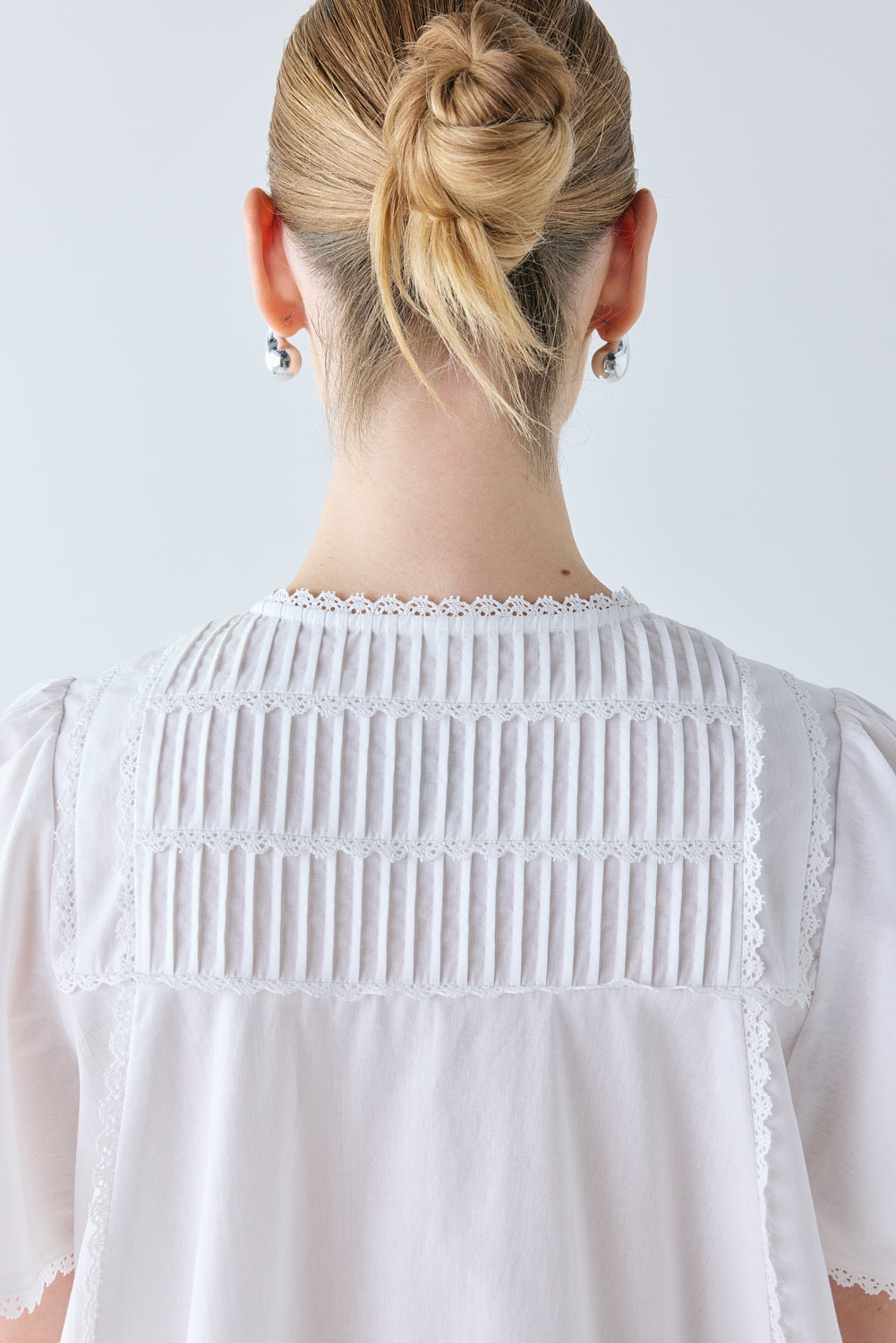 Henriette Smock Top White