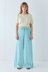 Olive Knit Top Cream