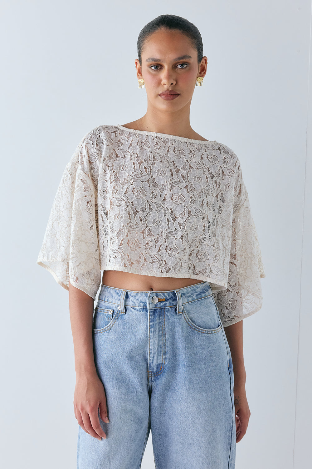 Alix Lace Top Cream