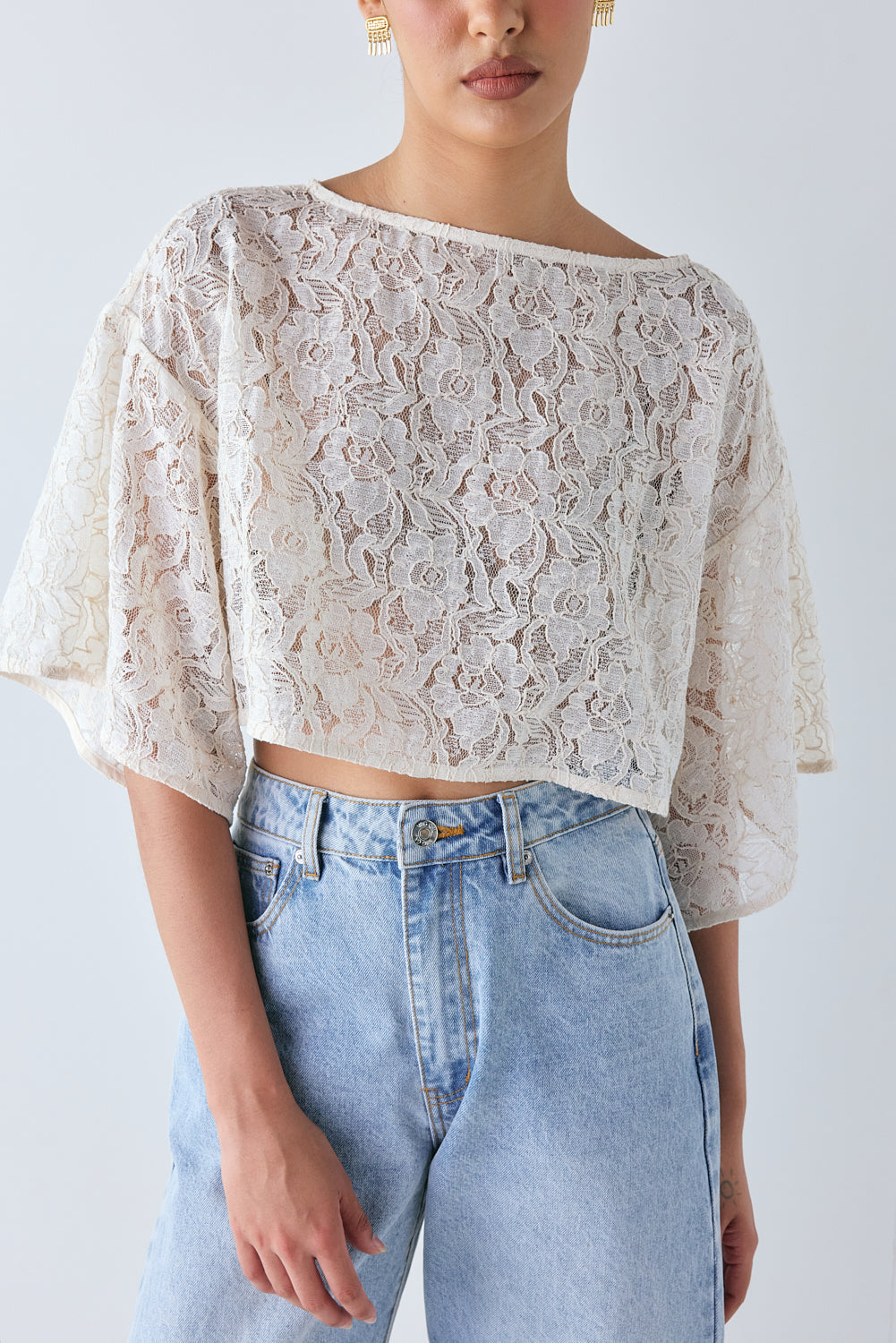 Alix Lace Top Cream