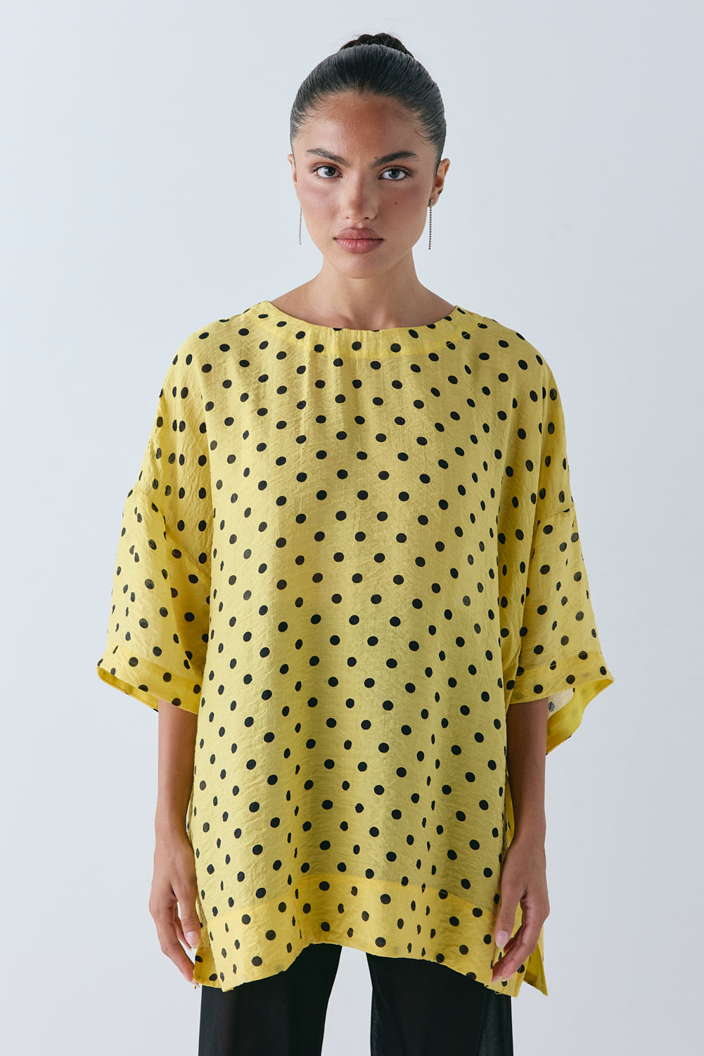 Esther Top Yellow Polka Dot