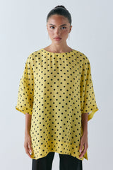 Esther Top Yellow Polka Dot
