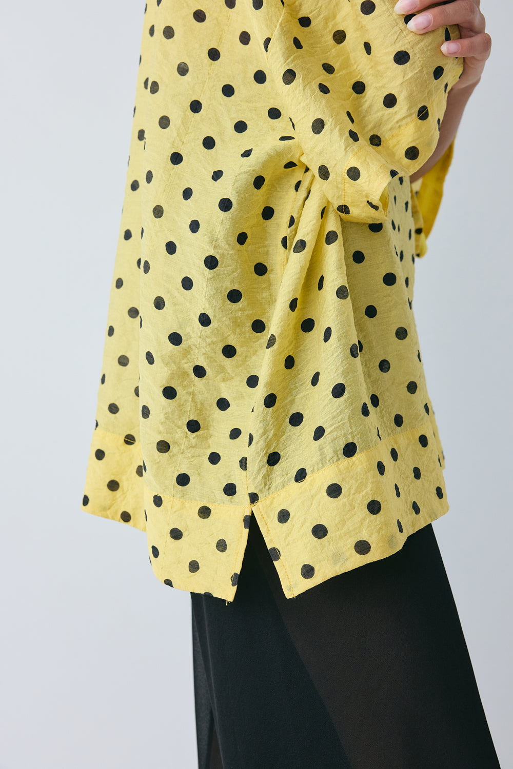 Esther Top Yellow Polka Dot