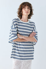 Willow Tee Blue Stripe