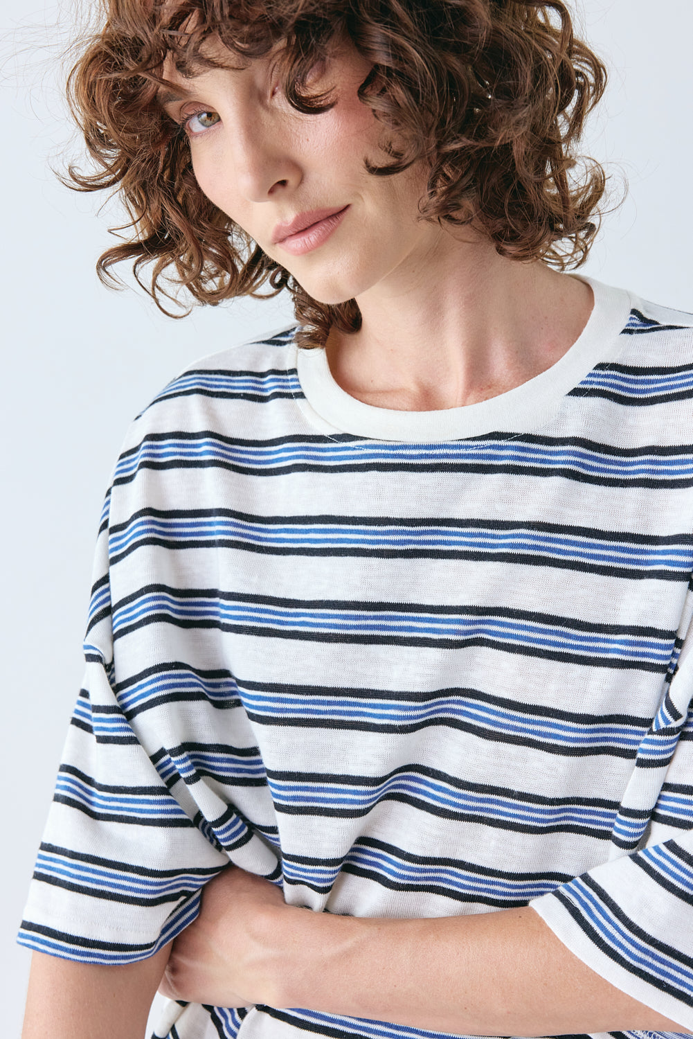 Willow Tee Blue Stripe