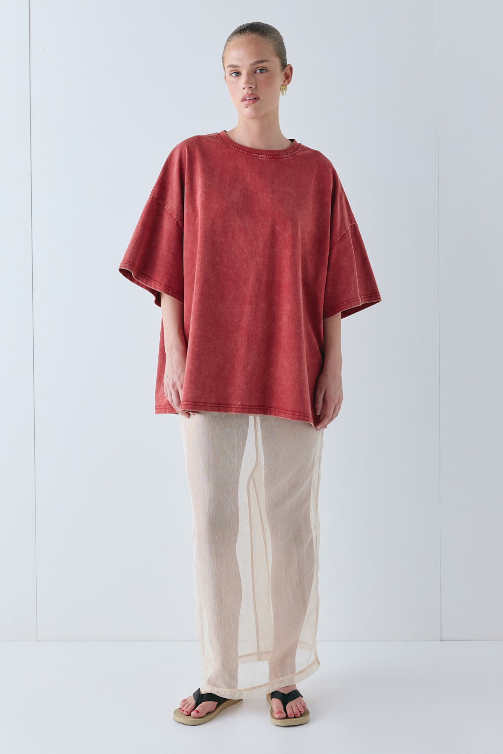 Willow Tee Chalk Red