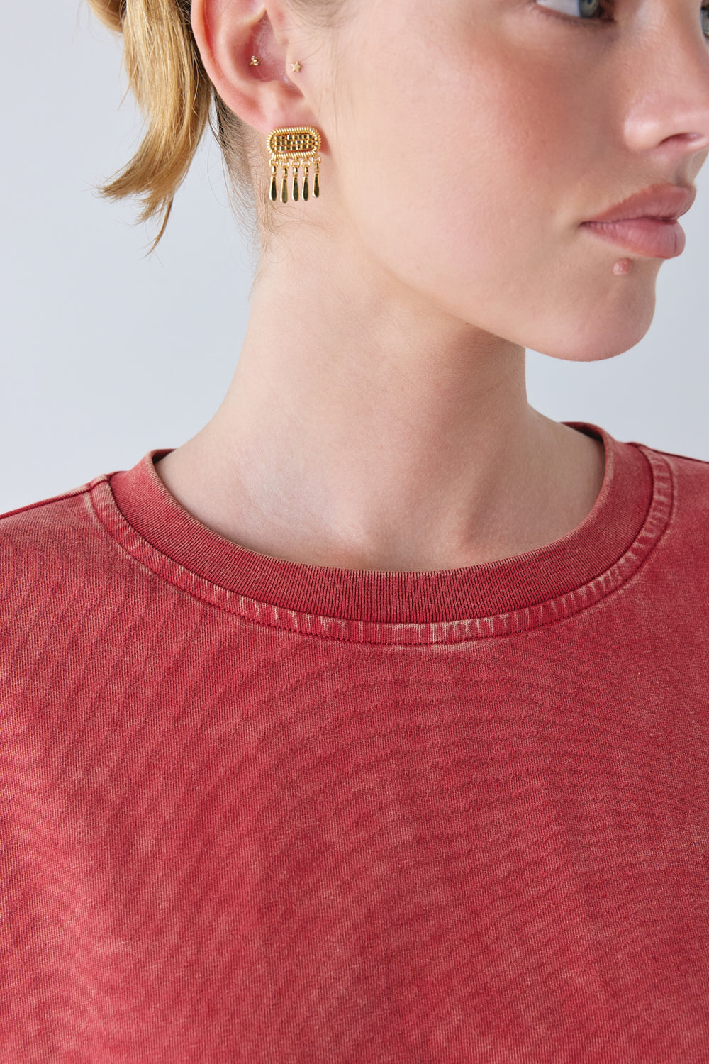 Willow Tee Chalk Red