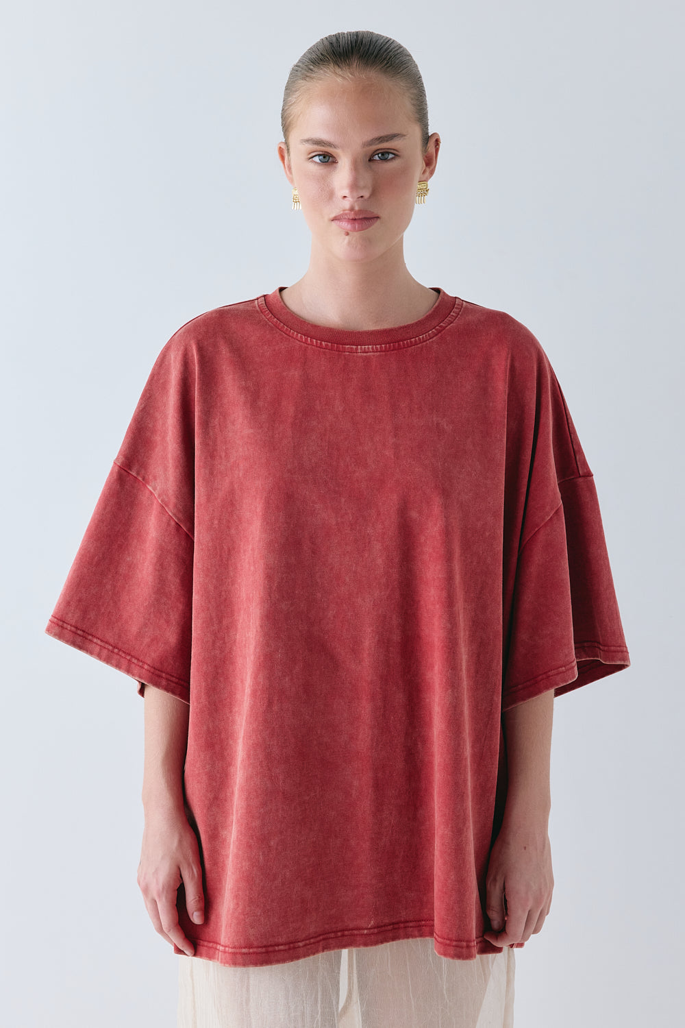 Willow Tee Chalk Red