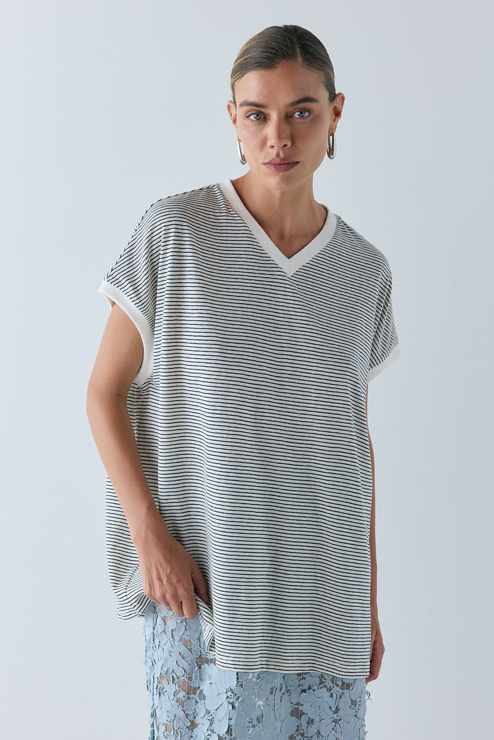 Lee Tank Black Stripe