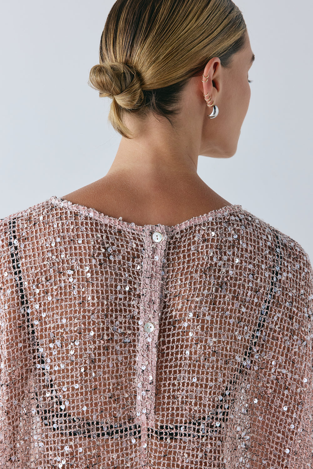 Arden Sequin Top Pink