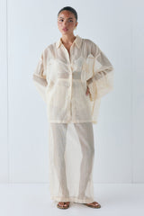Vale Sheer Shirt Ecru