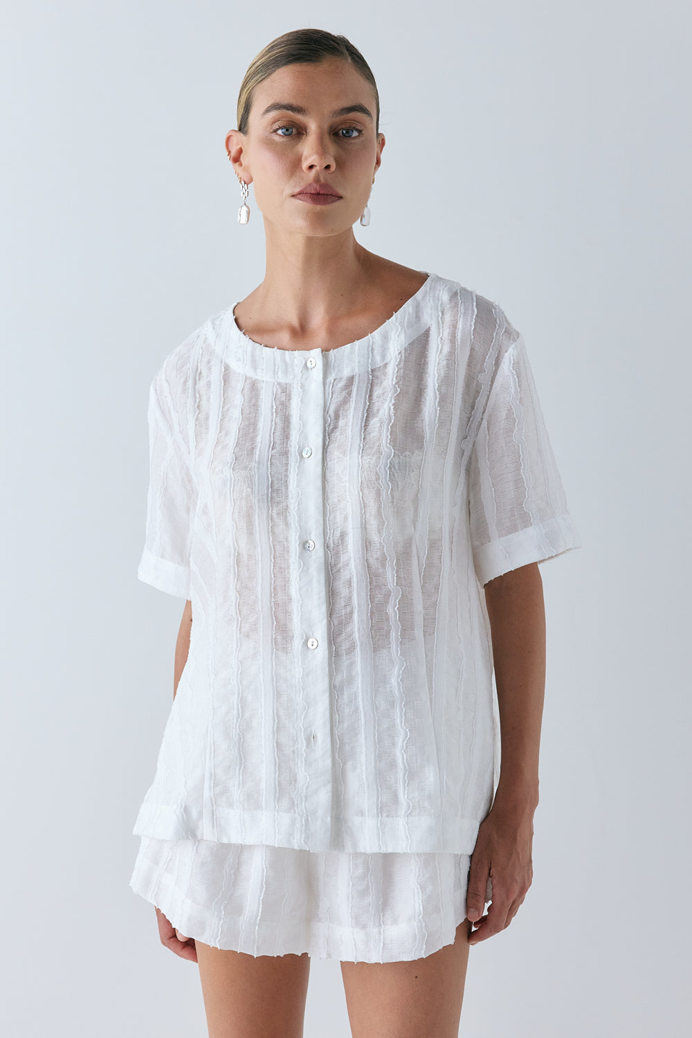 Simone Top White