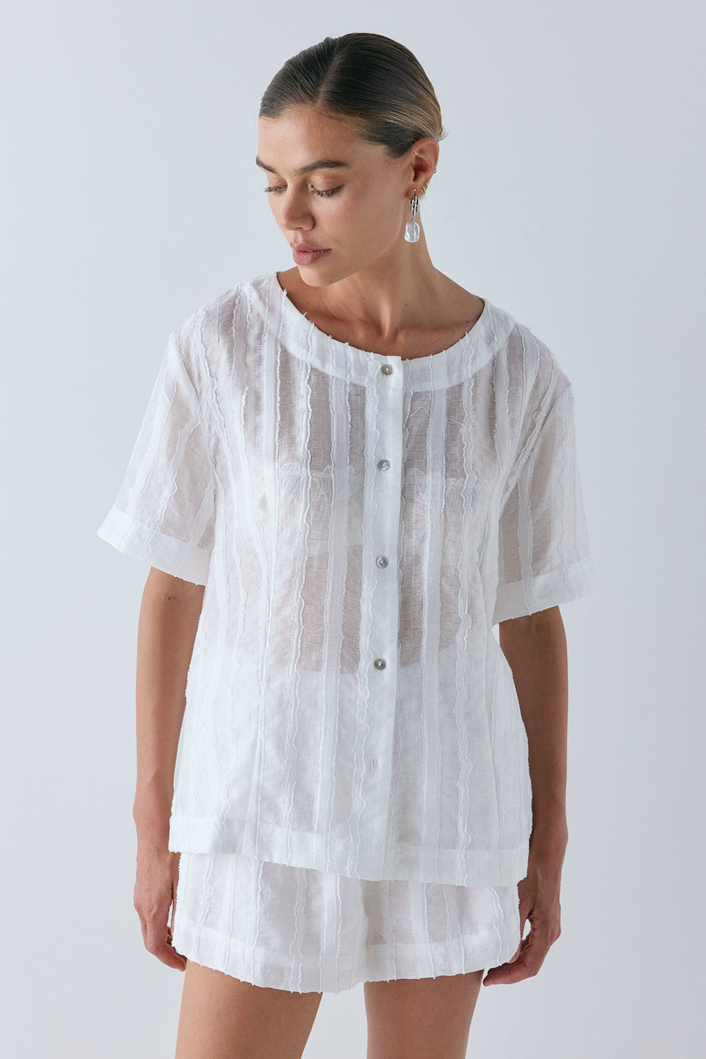Simone Top White