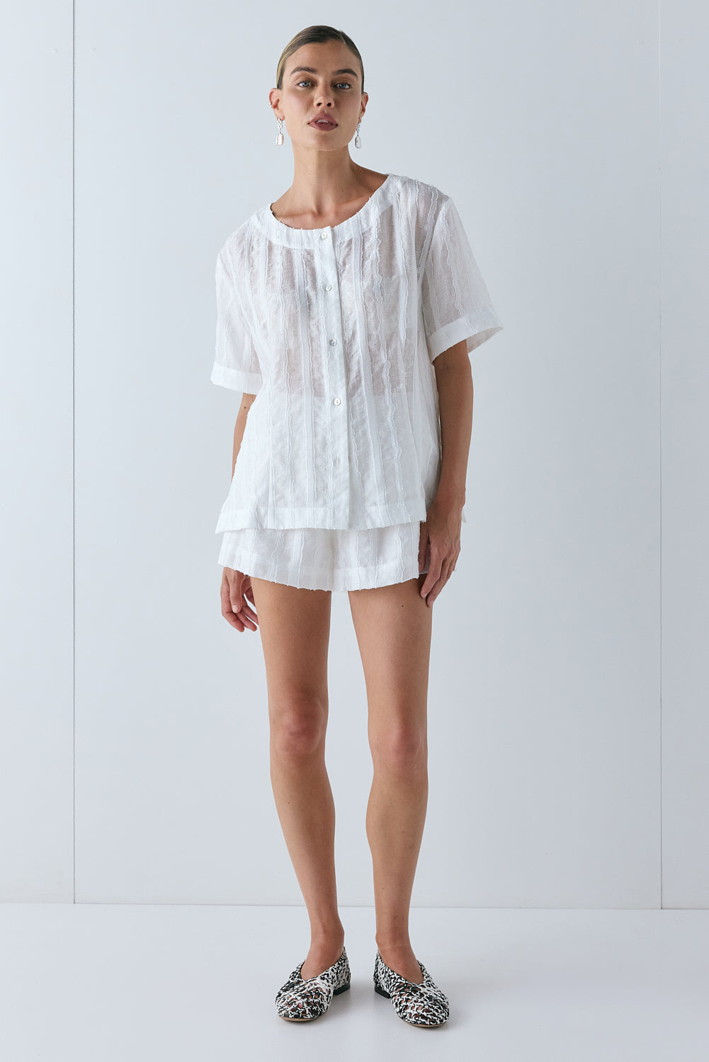 Simone Top White