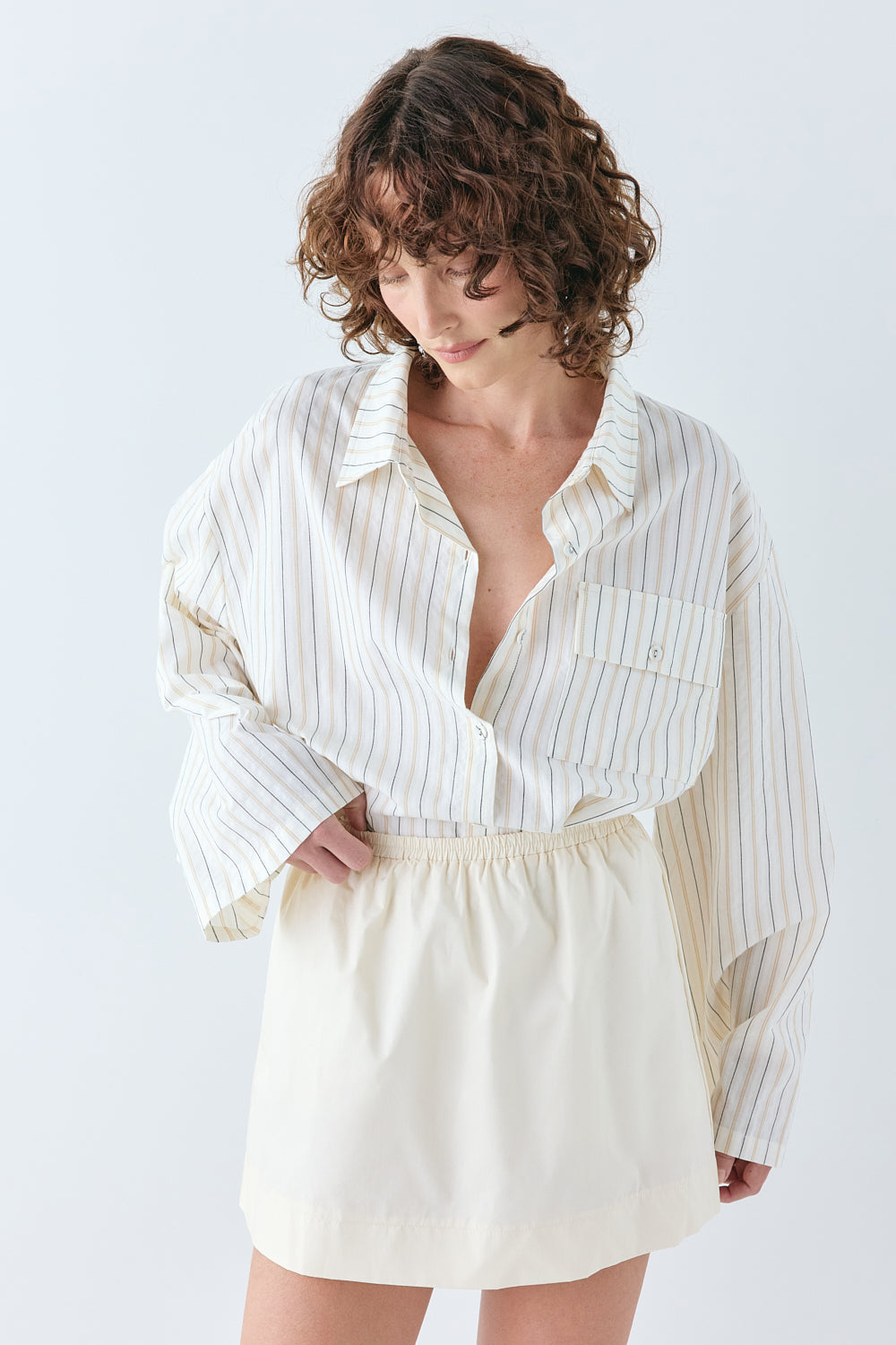 Vale Shirt Cream Stripe