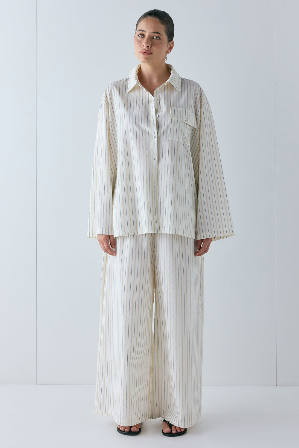 Vale Shirt Cream Stripe