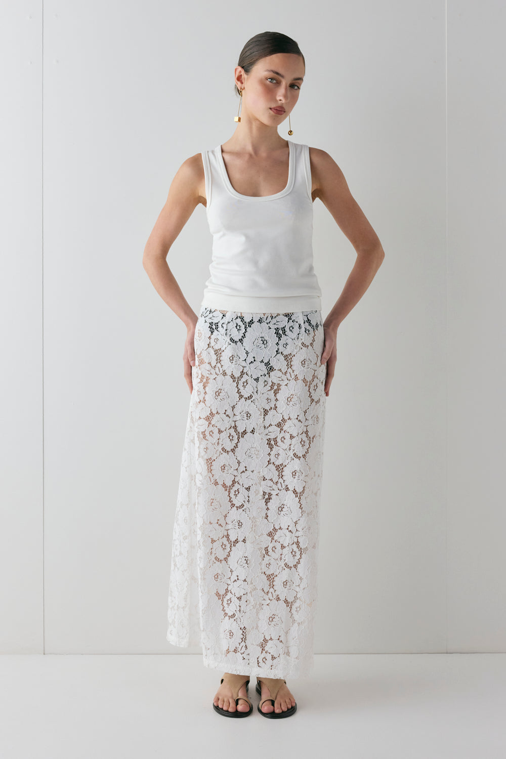 Cora Tank White