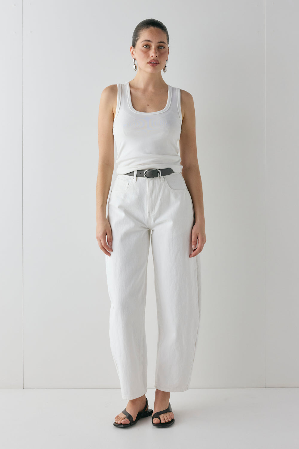 Cora Tank White