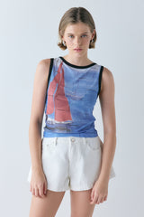 Alexia Mesh Top Sail