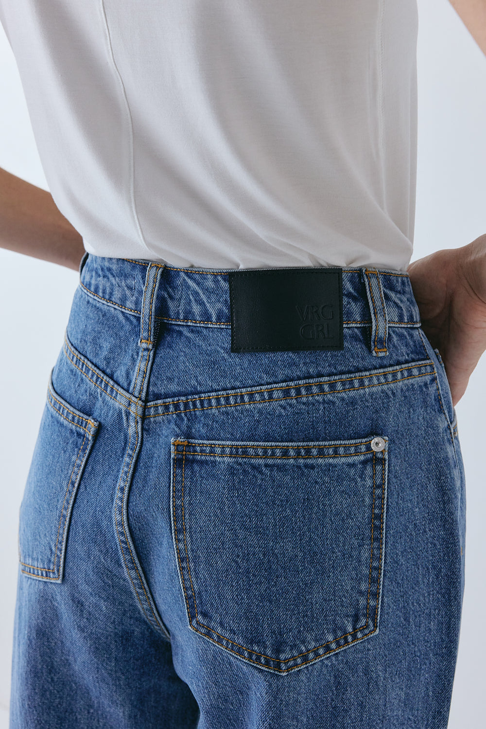 Lenah High Rise Denim Jeans Blue