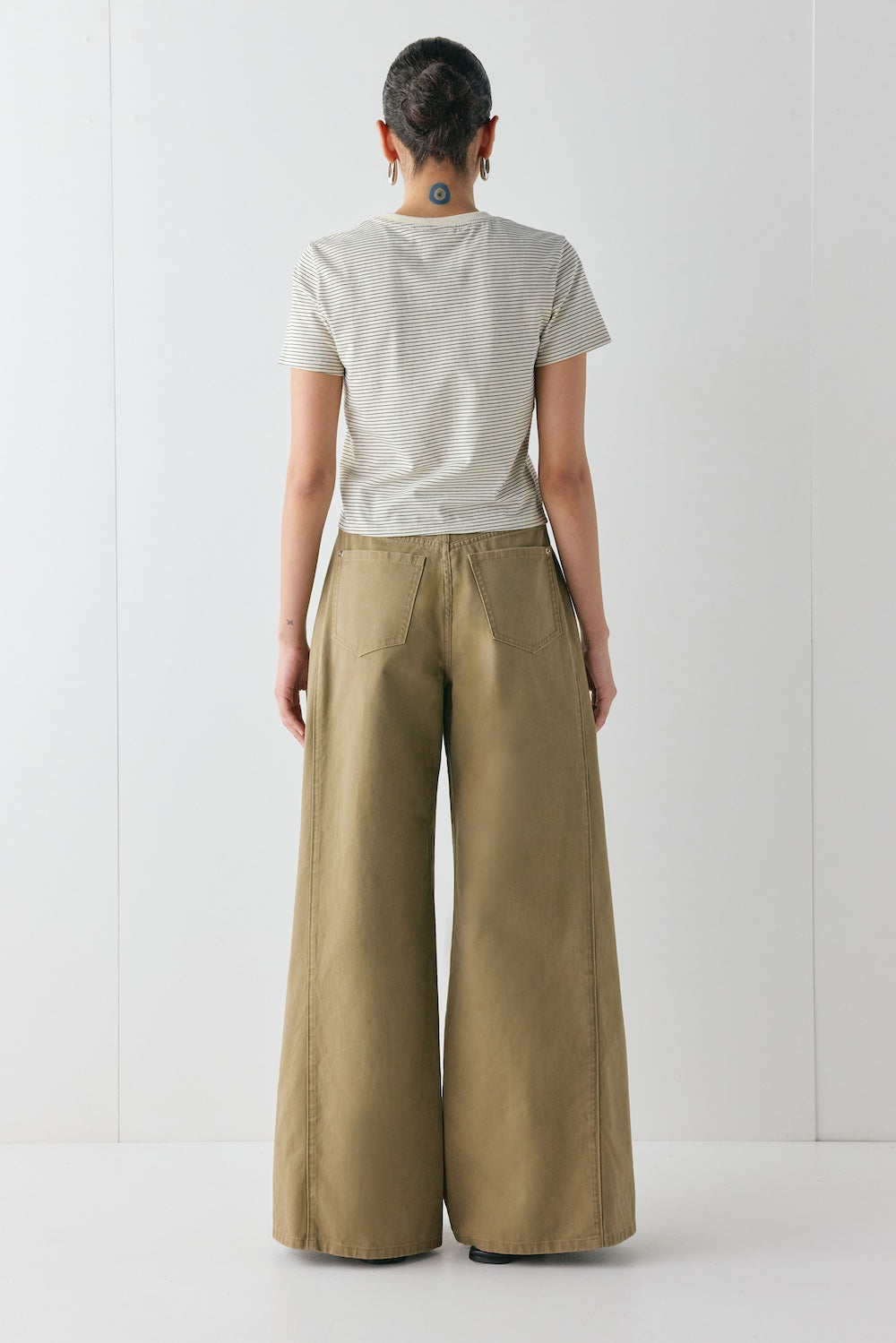 Hart High Rise Denim Jeans Khaki