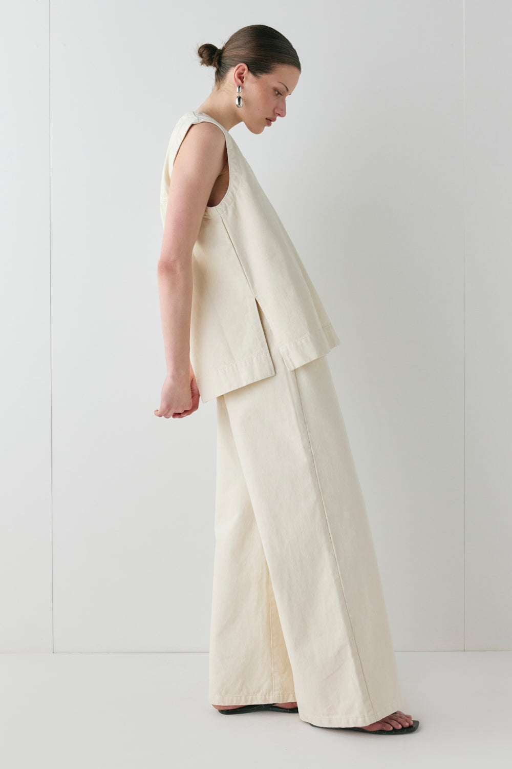 Aston High Rise Denim Jeans Cream