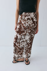 Devyn Sheer Midi Skirt Wildstock