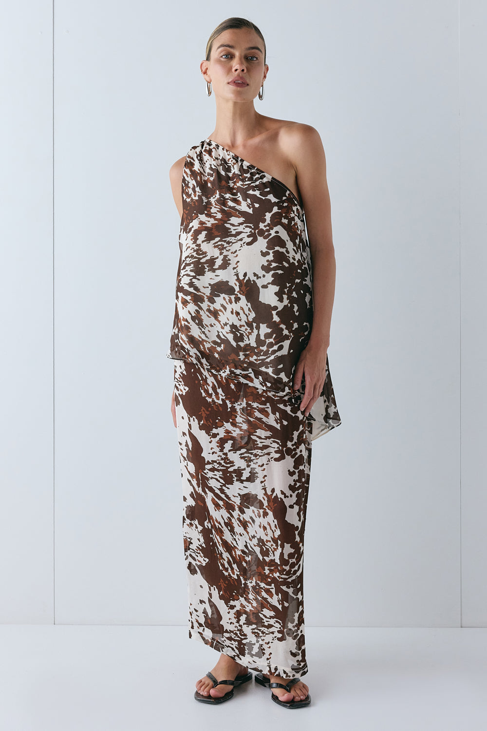 Devyn Sheer Midi Skirt Wildstock
