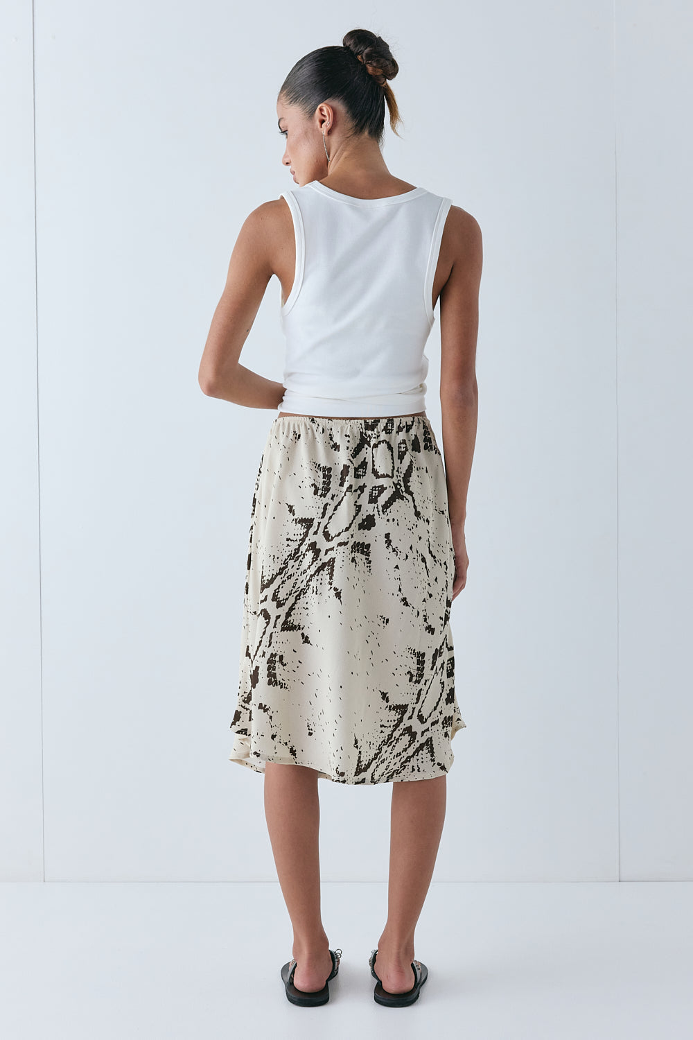 Marcia Midi Skirt Snake