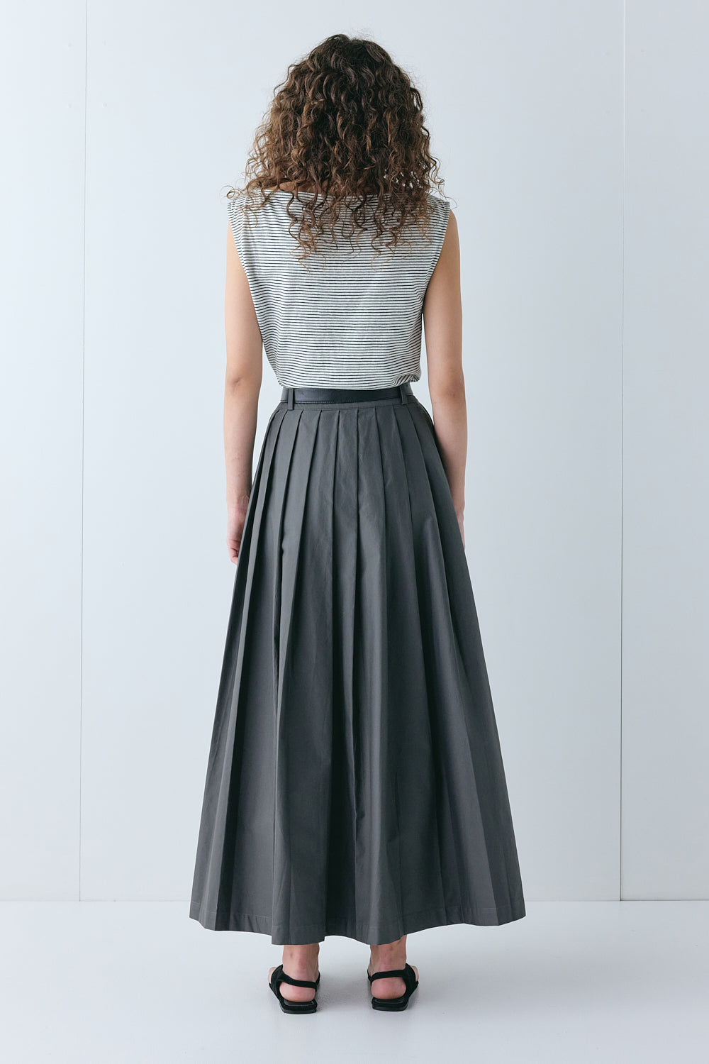 Delphi Maxi Skirt Charcoal