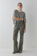 Remi Sheer Pants Croc