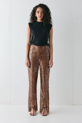 Eden Sequin Pants Brown