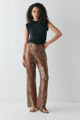 Eden Sequin Pants Brown
