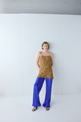 Remi Satin Pants Cobalt