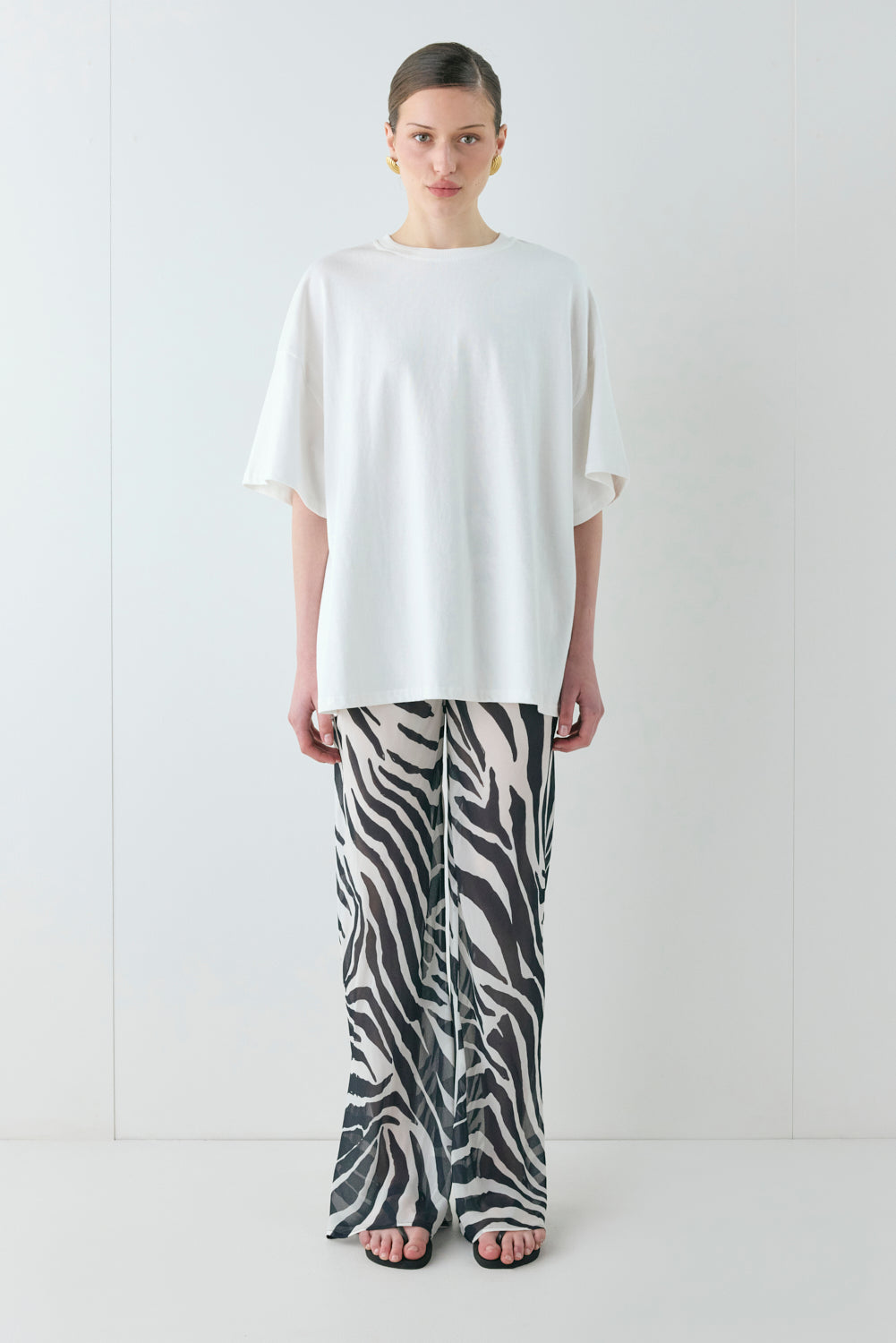 Remi Sheer Pants Zebra