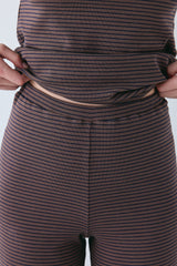 Macy Pants Brown Stripe