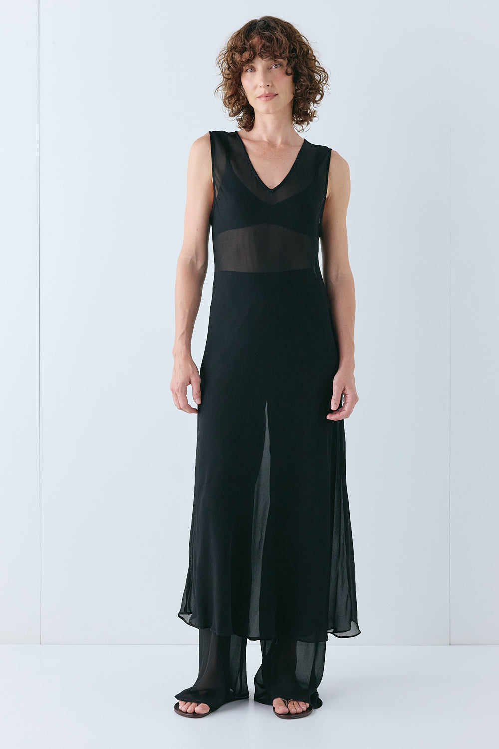 Remi Sheer Pants Black