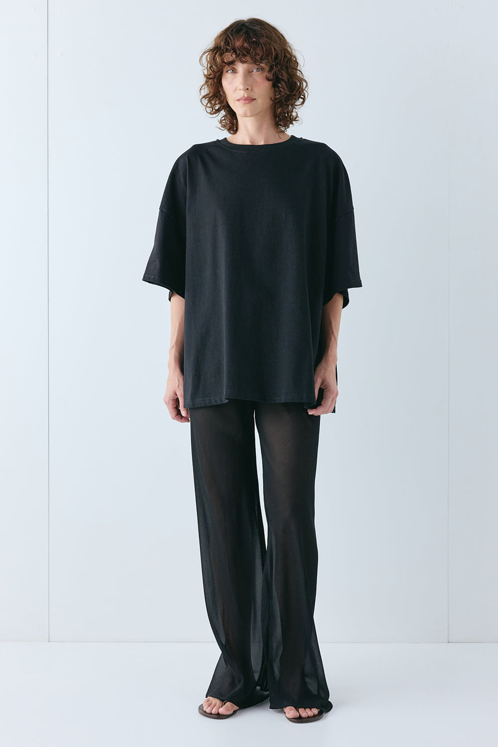 Remi Sheer Pants Black