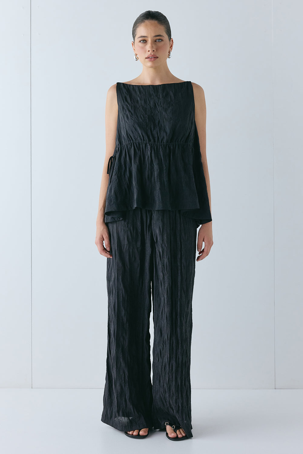 Raya Pants Crinkle Black