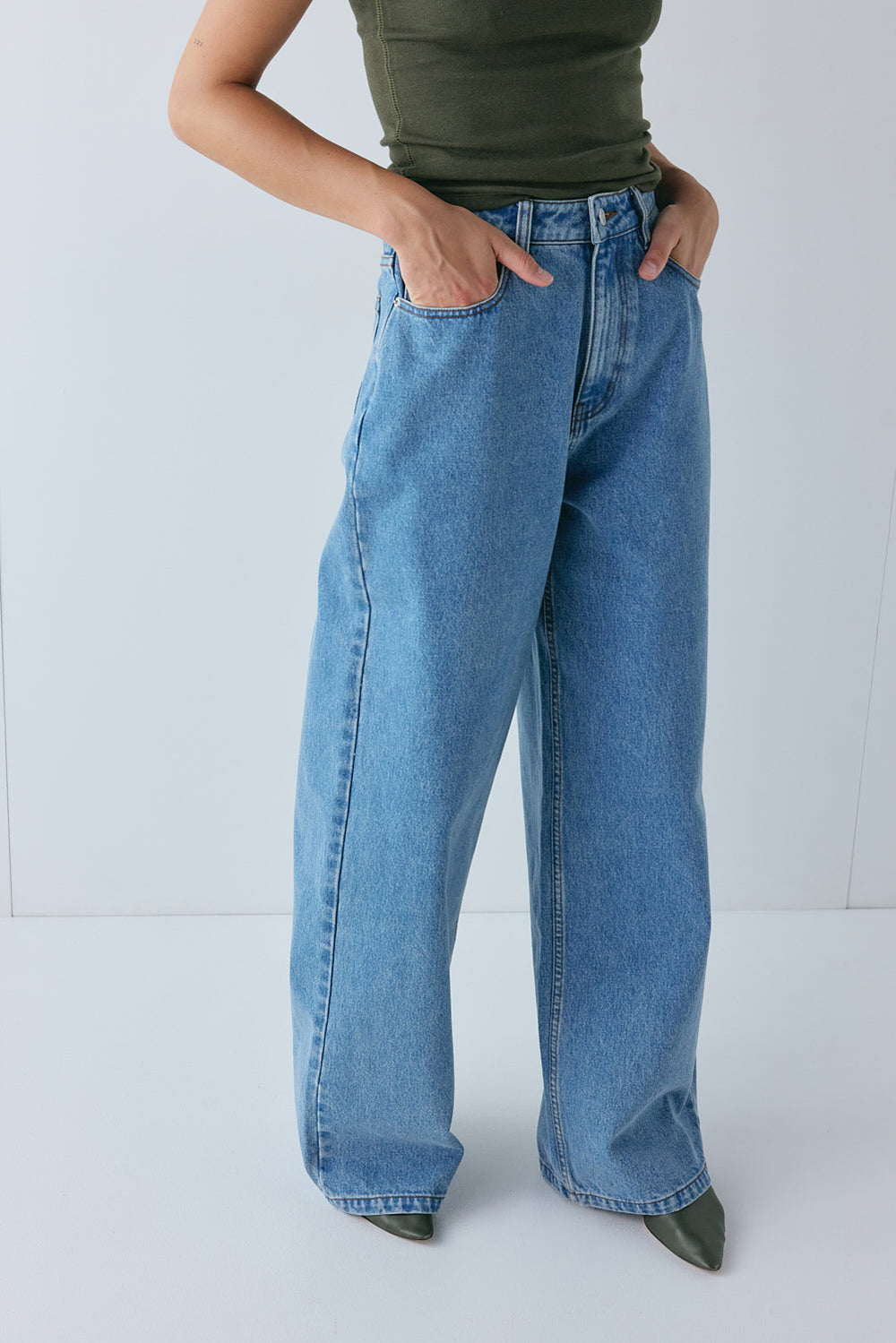 Hayden High Rise Denim Jeans Blue