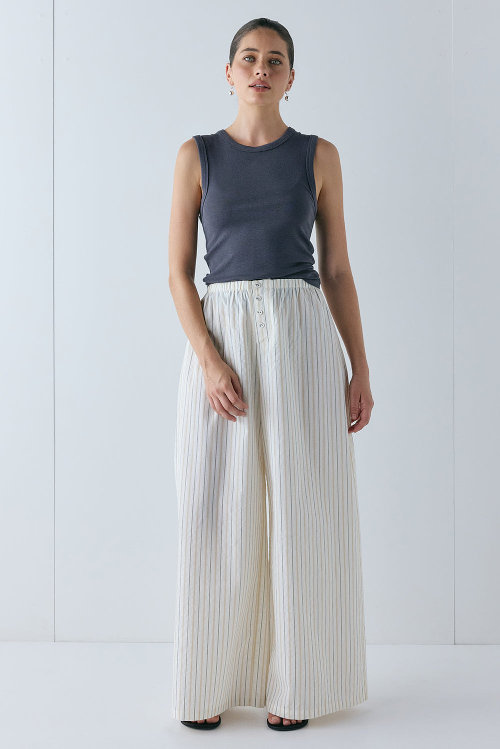 Drew Pants Cream Stripe