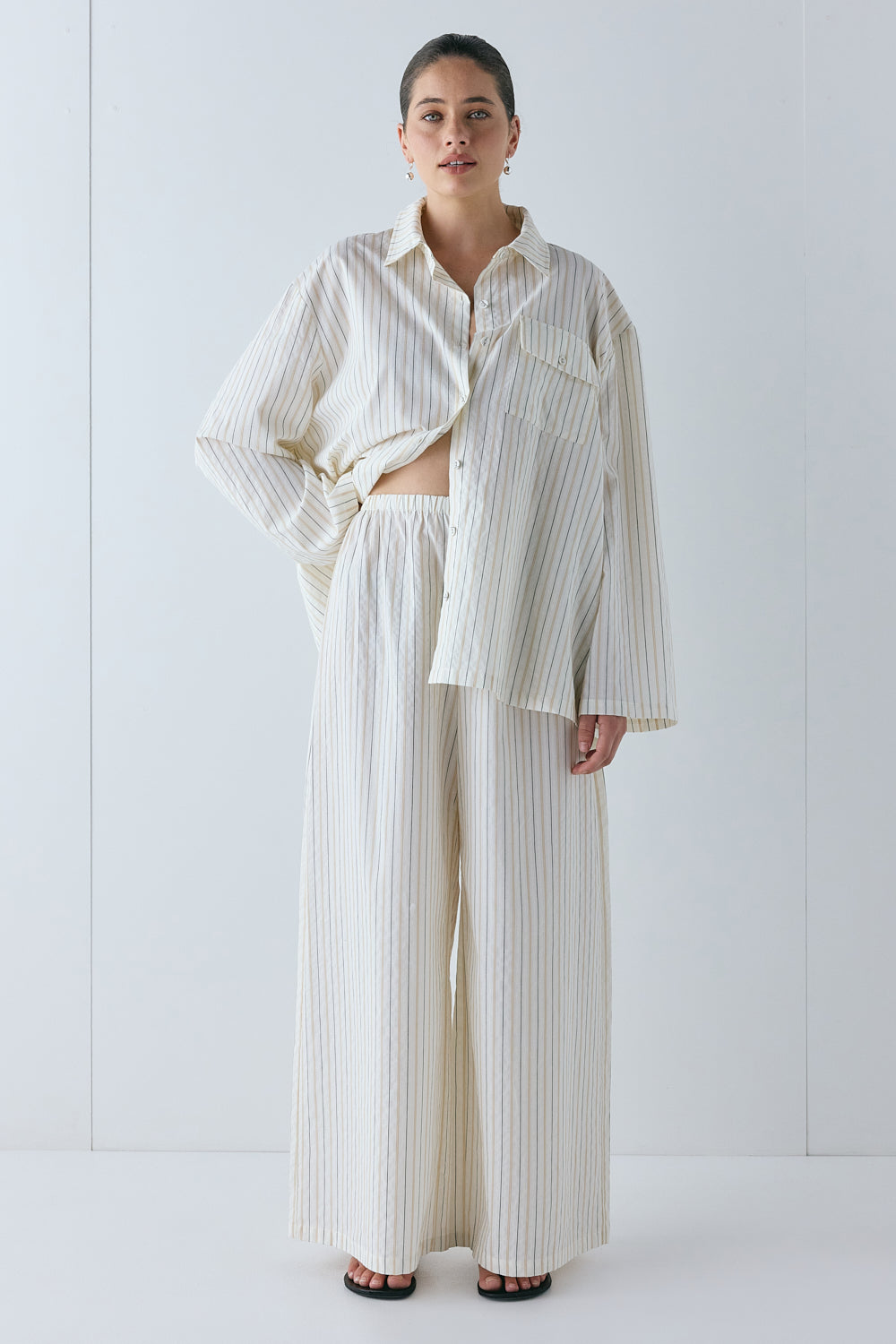 Drew Pants Cream Stripe