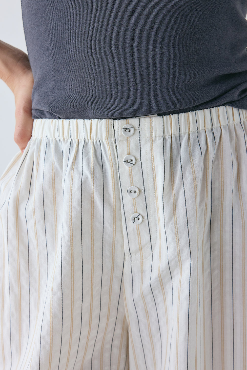 Drew Pants Cream Stripe