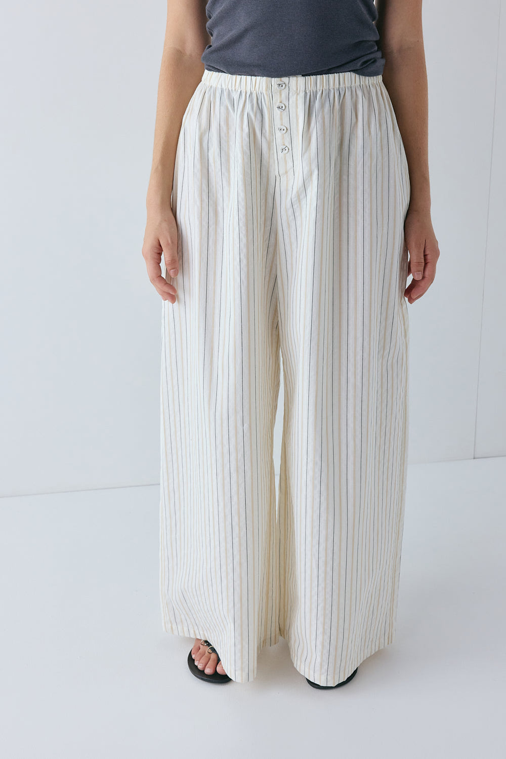 Drew Pants Cream Stripe