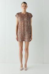 Esme Sequin Mini Dress Wine